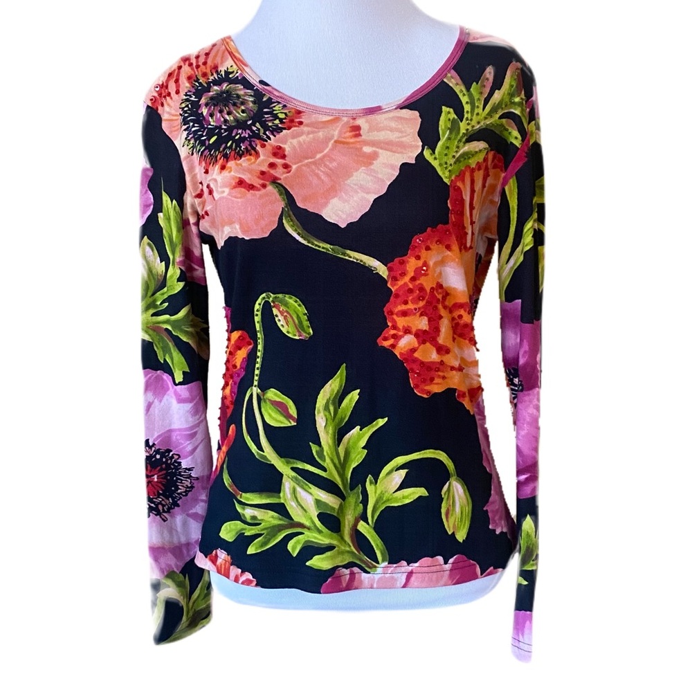 ASH & SARA Floral Long Sleeve Top